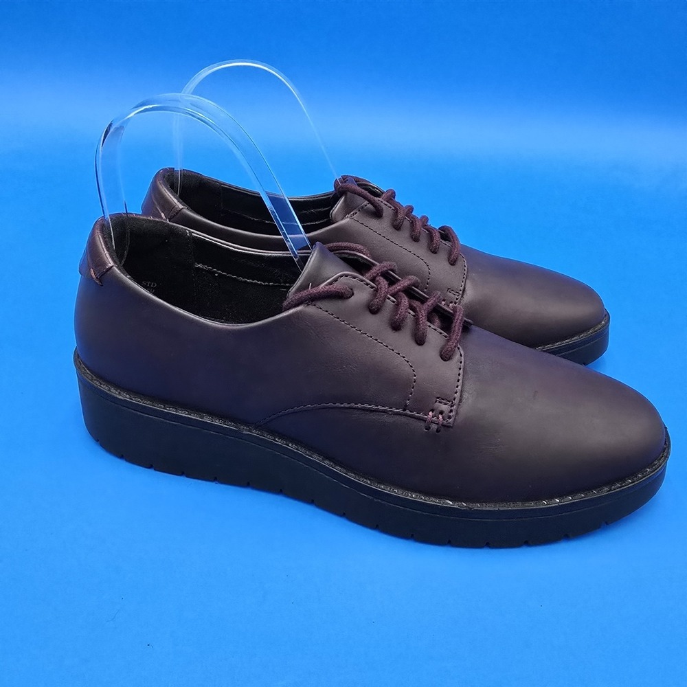 Hotter Raise Leather Derby Shoes‎ Ortholite Cushioned Women's US 9 EU 41 UK 7